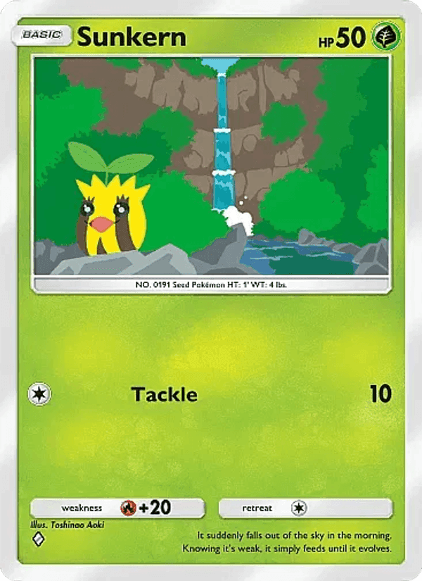 Carta Pokémon Sunkern 004