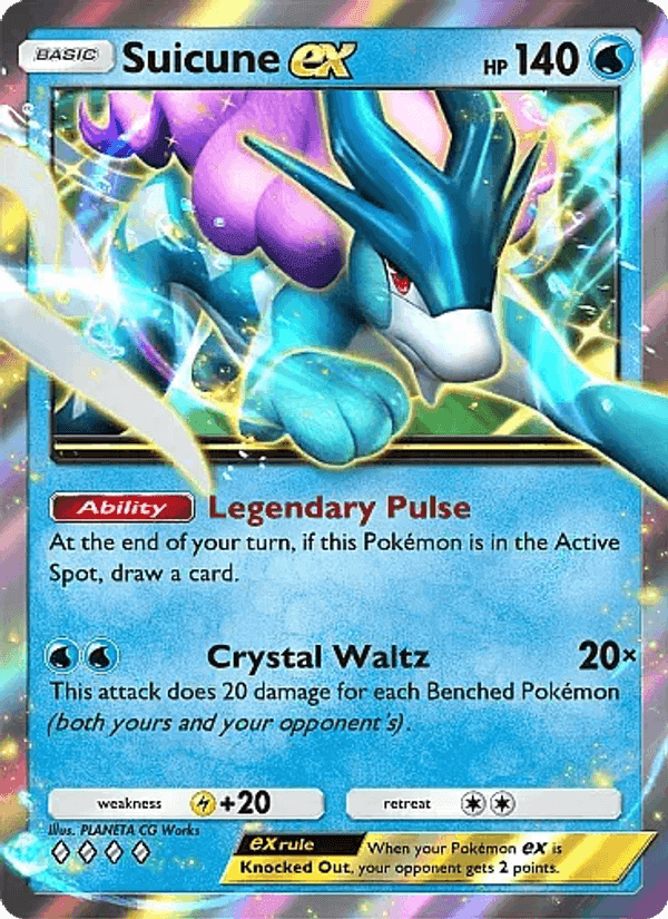 Carta Pokémon Suicune ex 020