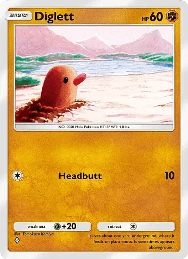 Carta Pokémon Diglett 040