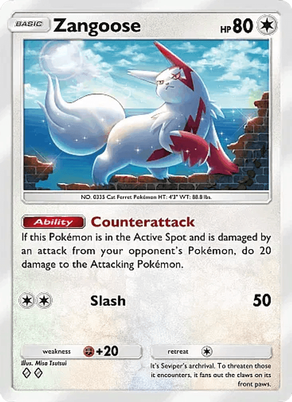 Carta Pokémon Zangoose 065