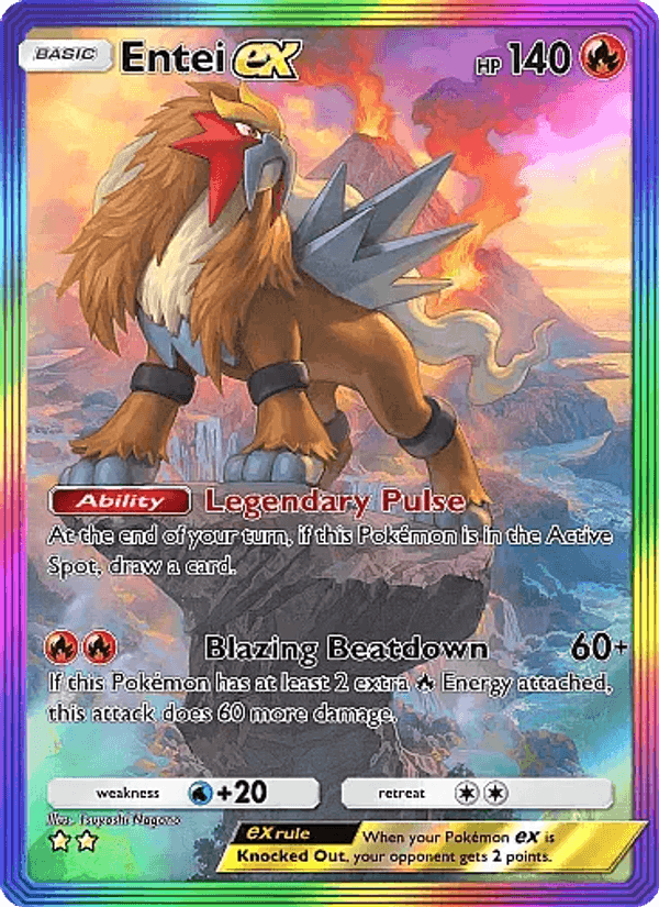 Carta Pokémon Entei ex 087