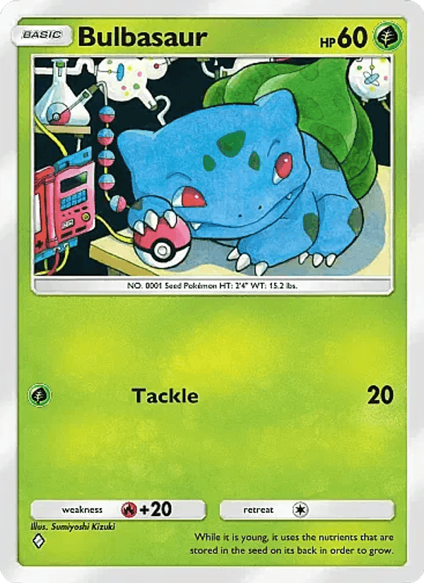 Carta Pokémon Bulbasaur 001