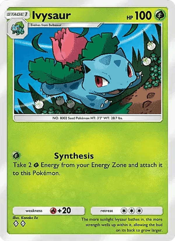 Carta Pokémon Ivysaur 002