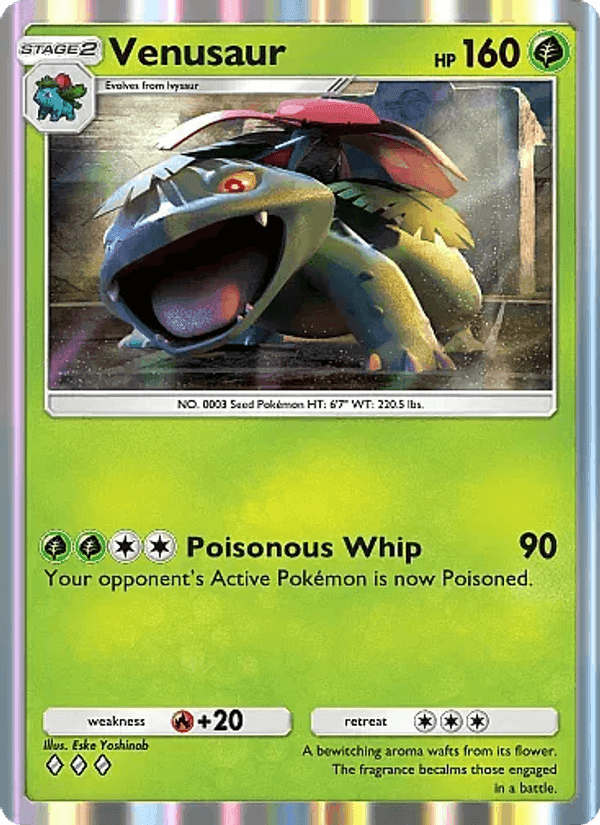 Carta Pokémon Venusaur 003