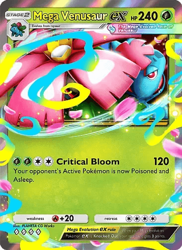 Carta Pokémon Mega Venusaur ex 004