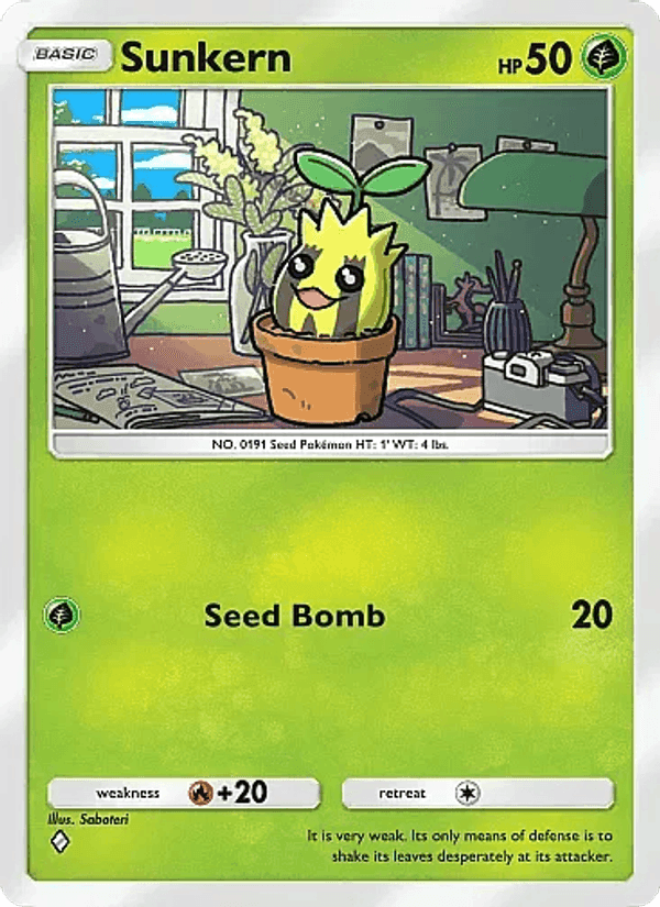Carta Pokémon Sunkern 007
