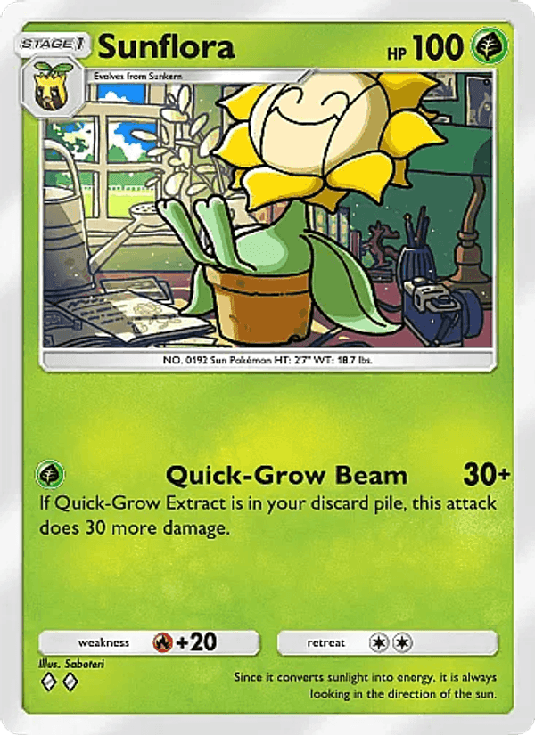 Carta Pokémon Sunflora 008