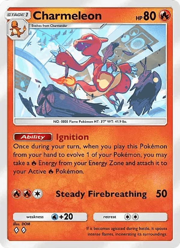 Carta Pokémon Charmeleon 012