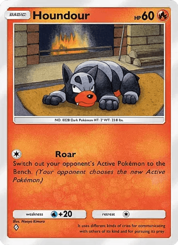 Carta Pokémon Houndour 015 de B1a