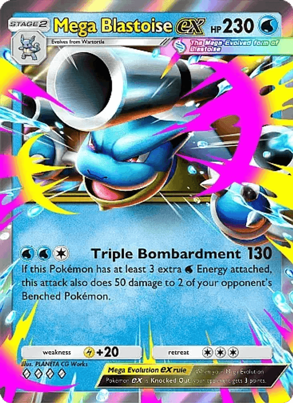 Carta Pokémon Mega Blastoise ex 020