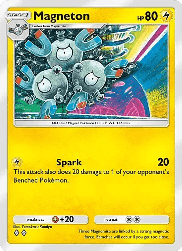 Carta Pokémon Magneton 025