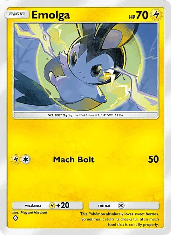 Carta Pokémon Emolga 027