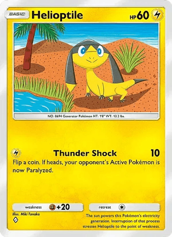 Carta Pokémon Helioptile 028
