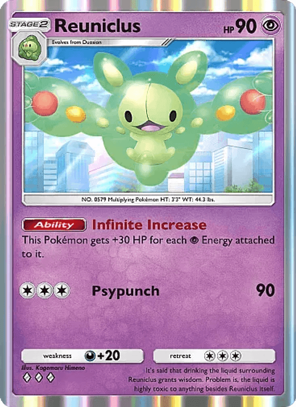 Carta Pokémon Reuniclus 034