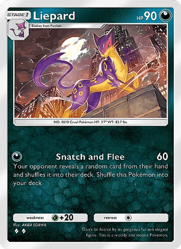 Carta Pokémon Liepard 048