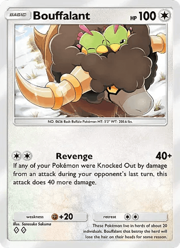 Carta Pokémon Bouffalant 064