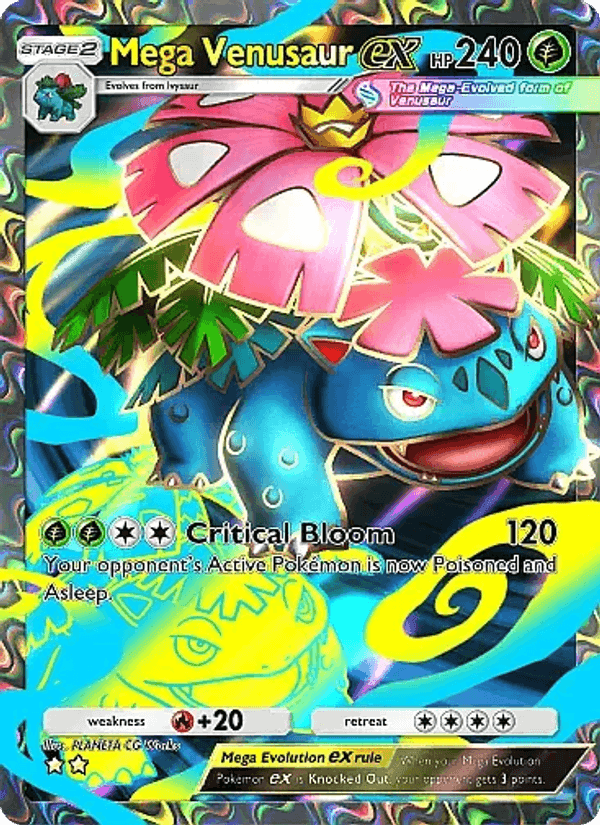 Carta Pokémon Mega Venusaur ex 076