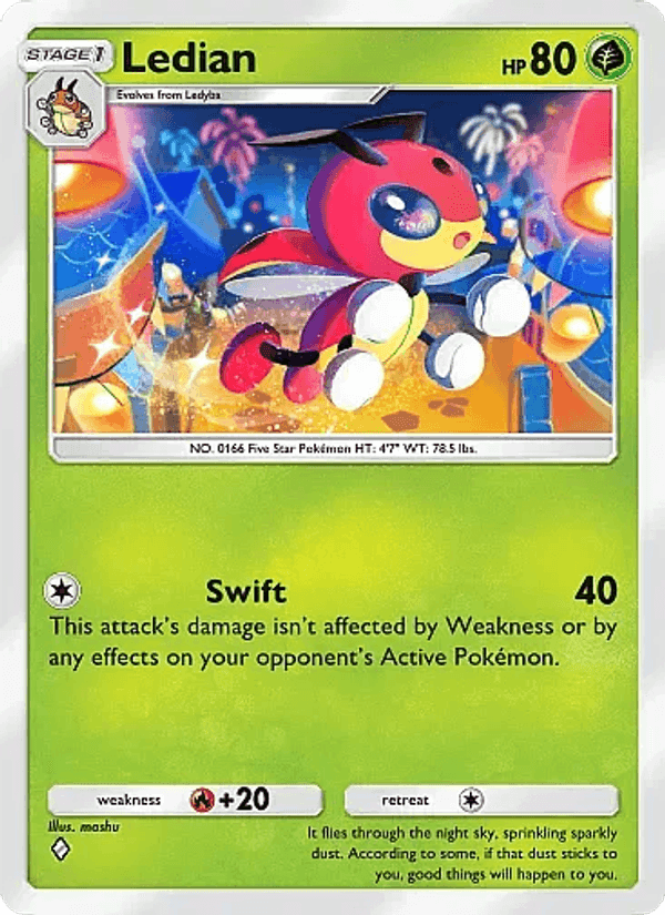Carta Pokémon Ledian 002