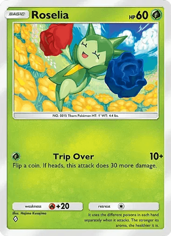 Carta Pokémon Roselia 004