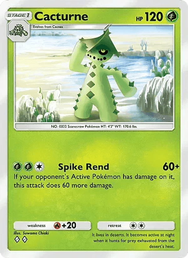 Carta Pokémon Cacturne 007