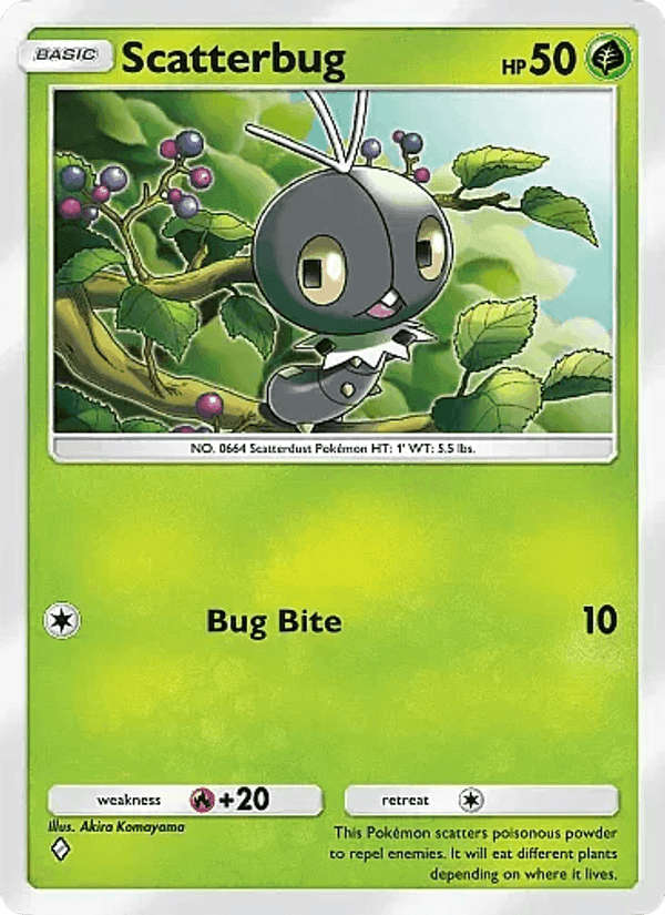 Carta Pokémon Scatterbug 011