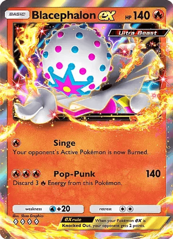 Carta Pokémon Blacephalon ex 023 de B2