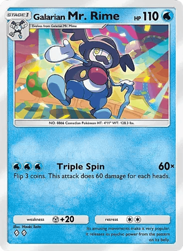 Carta Pokémon Galarian Mr. Rime 031