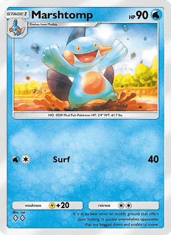 Carta Pokémon Marshtomp 034