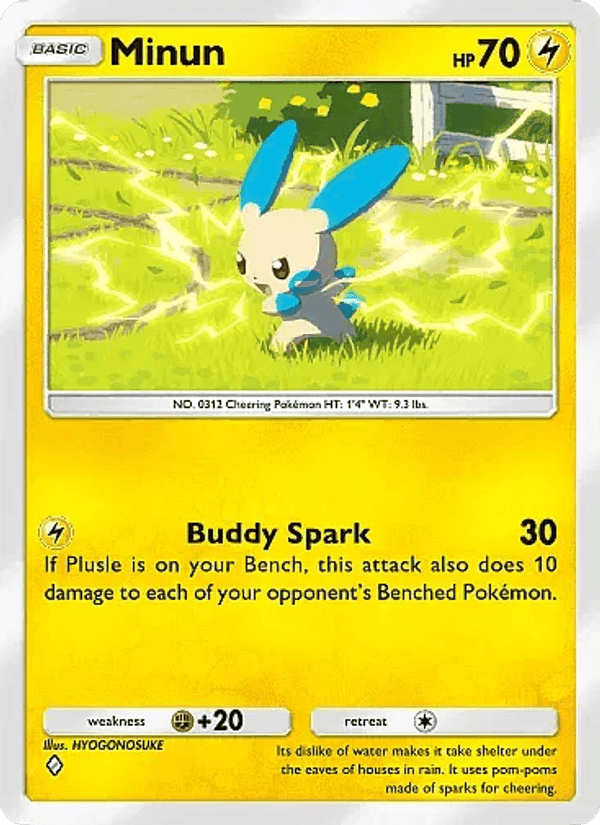 Carta Pokémon Minun 053