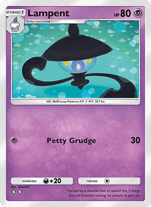 Carta Pokémon Lampent 068
