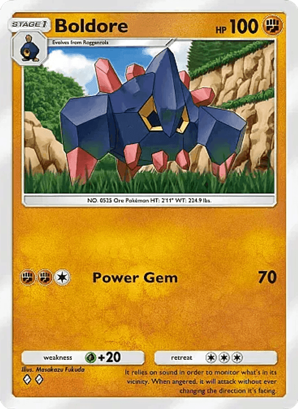 Carta Pokémon Boldore 086