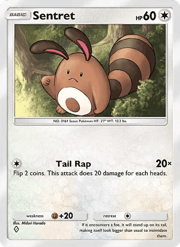 Carta Pokémon Sentret 128