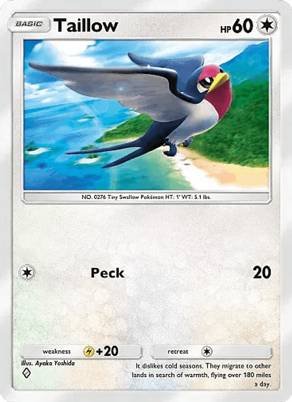 Carta Pokémon Taillow 132