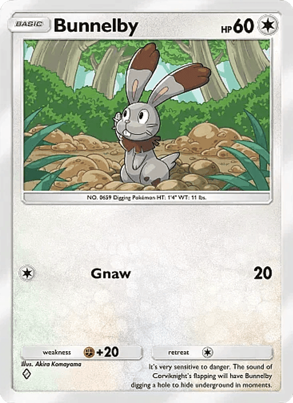 Carta Pokémon Bunnelby 139