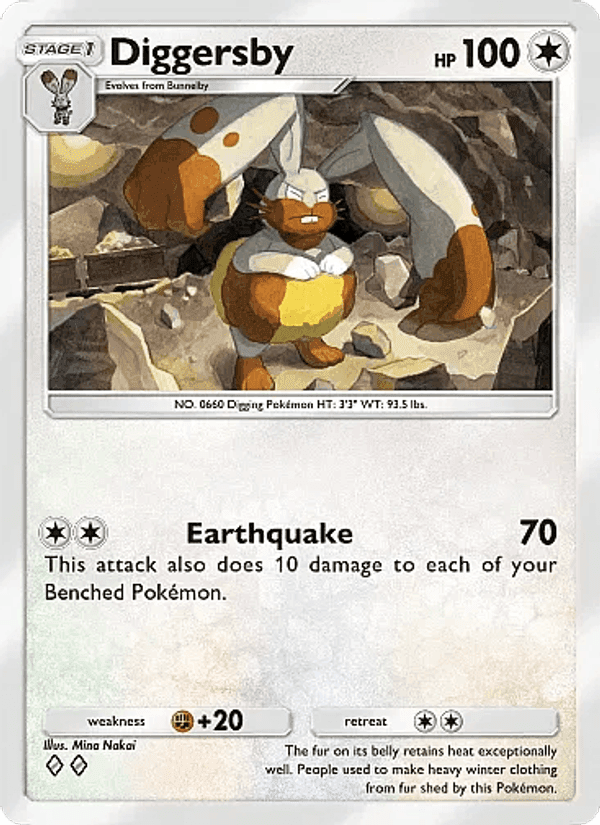 Carta Pokémon Diggersby 140