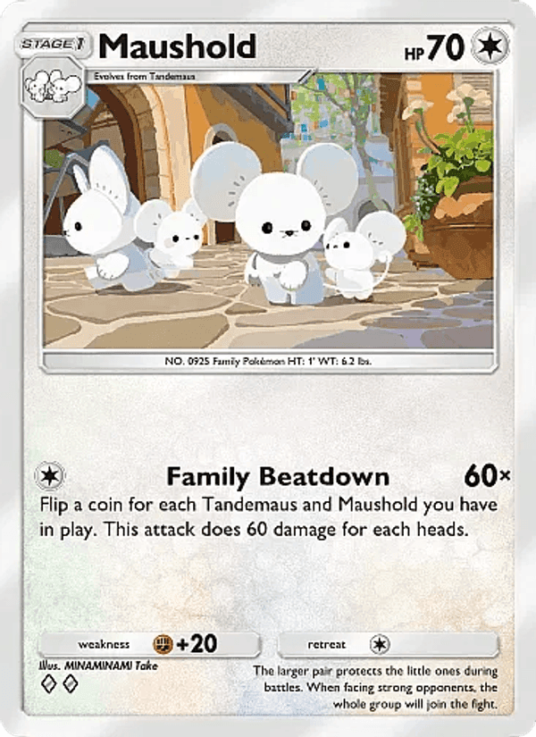 Carta Pokémon Maushold 143