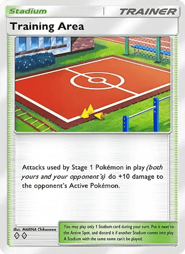 Carta Pokémon Training Area 153 de B2