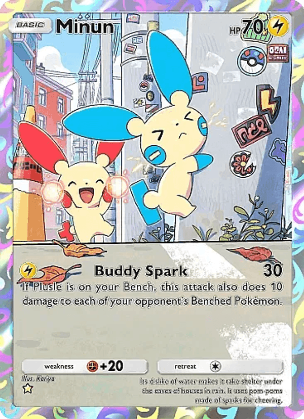 Carta Pokémon Minun 165