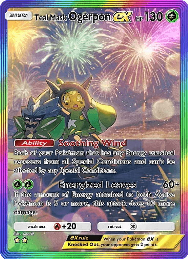 Carta Pokémon Teal Mask Ogerpon ex 194