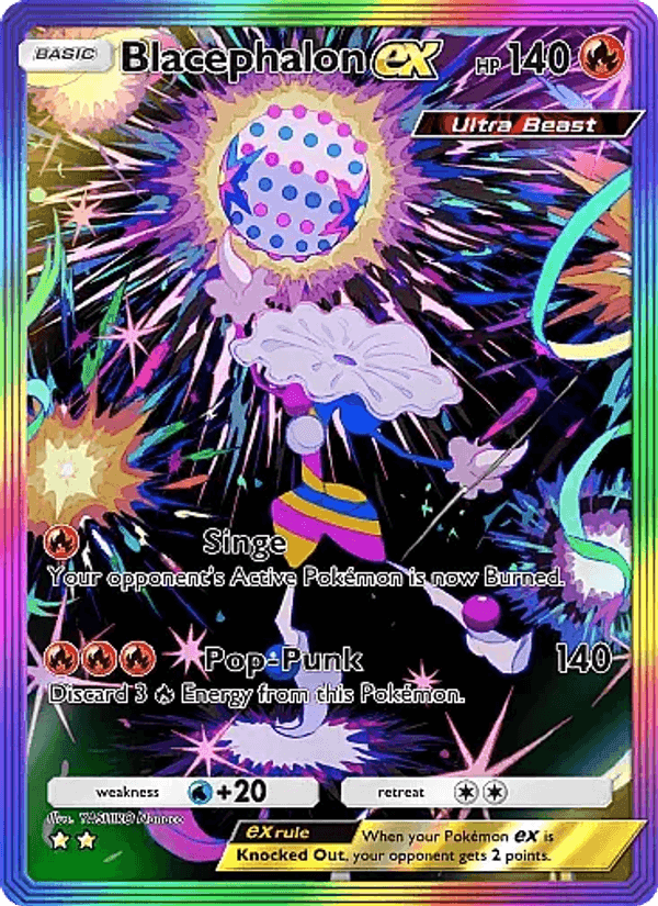 Carta Pokémon Blacephalon ex 195