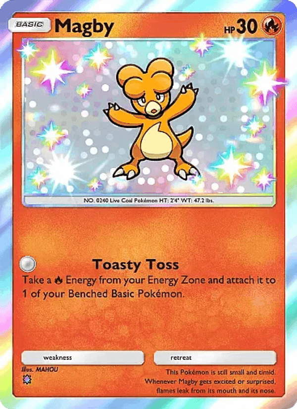 Carta Pokémon Magby 206