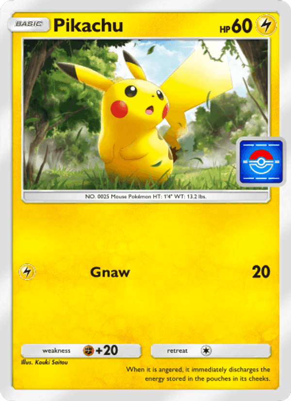 Carta Pokémon Pikachu 015 de P-A