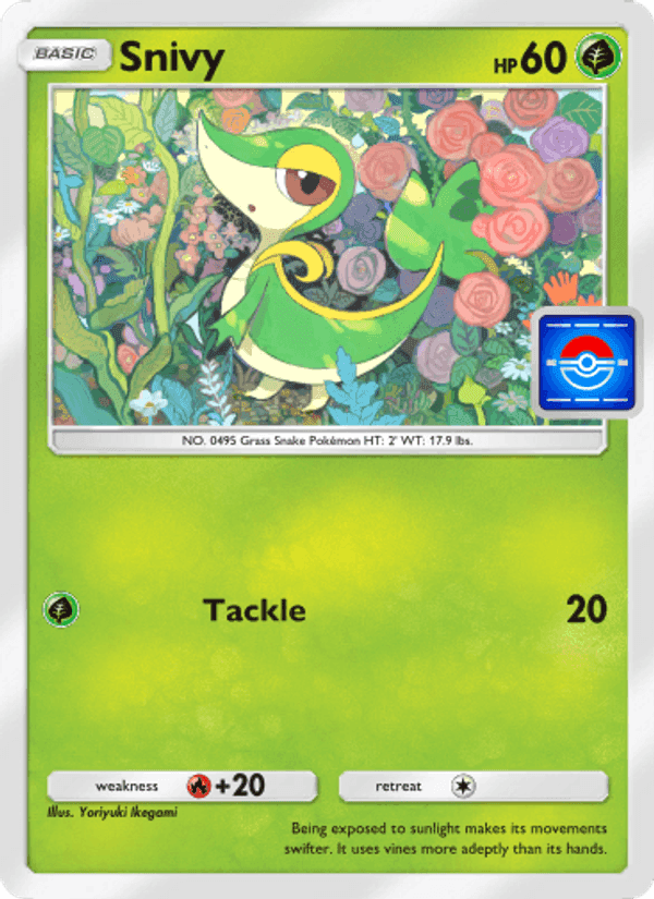 Carta Pokémon Snivy 027