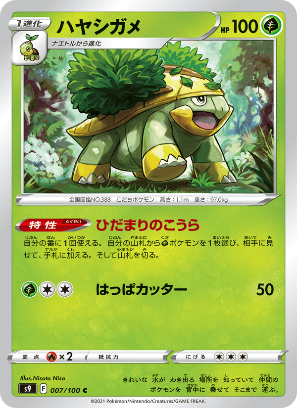 Carta Pokémon ハヤシガメ 007