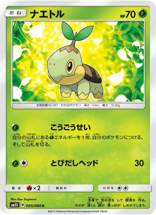 Carta Pokémon ナエトル 005