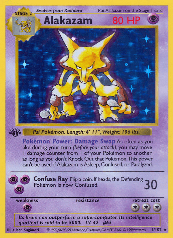 Carta Pokémon Alakazam