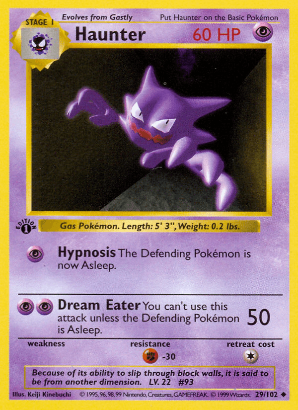 Carta Pokémon Haunter 29