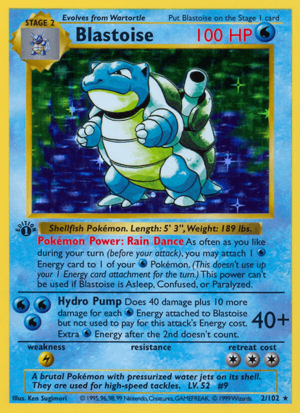 Carta Pokémon Blastoise 2