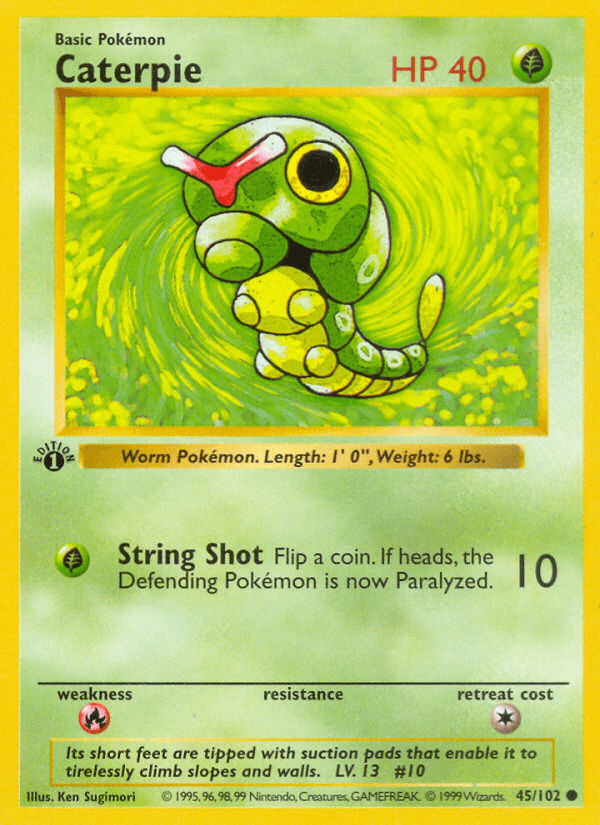 Carta Pokémon Caterpie 45