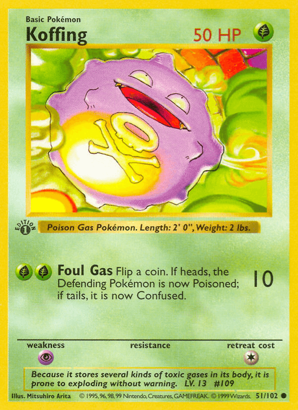 Carta Pokémon Koffing 51